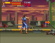 une photo d'Ã©cran de Final Fight 2 sur Nintendo Super Nes